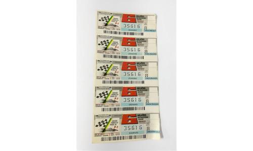 Bilhetes Loteria Grande Premio do Brasil de F1